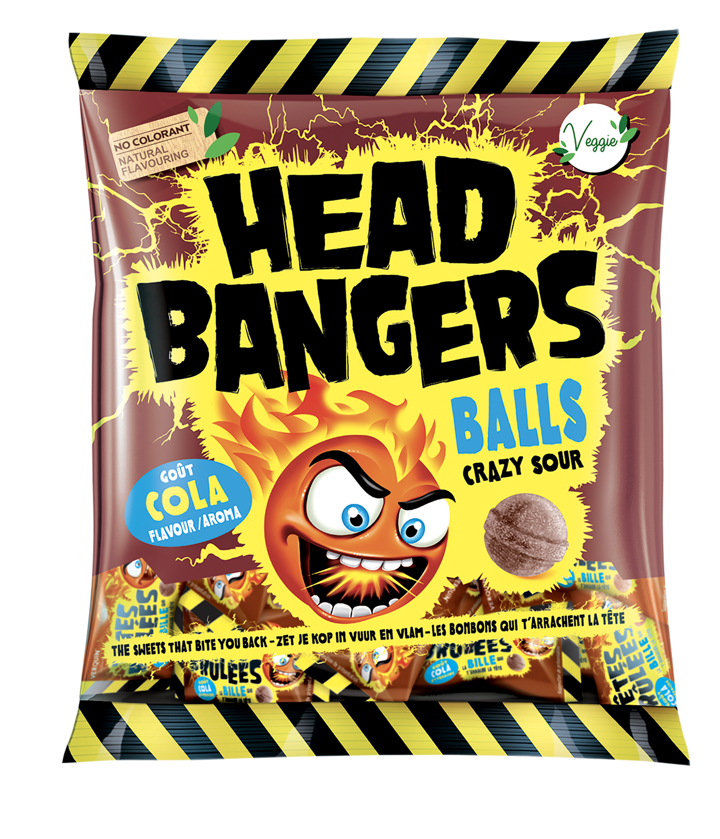 Head Bangers Crazy Sour Balls Cola