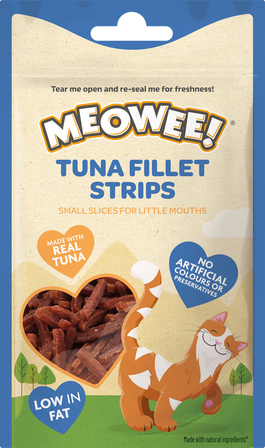 Meowee! Thunfischfilet-Streifen für Katzen, 35g
