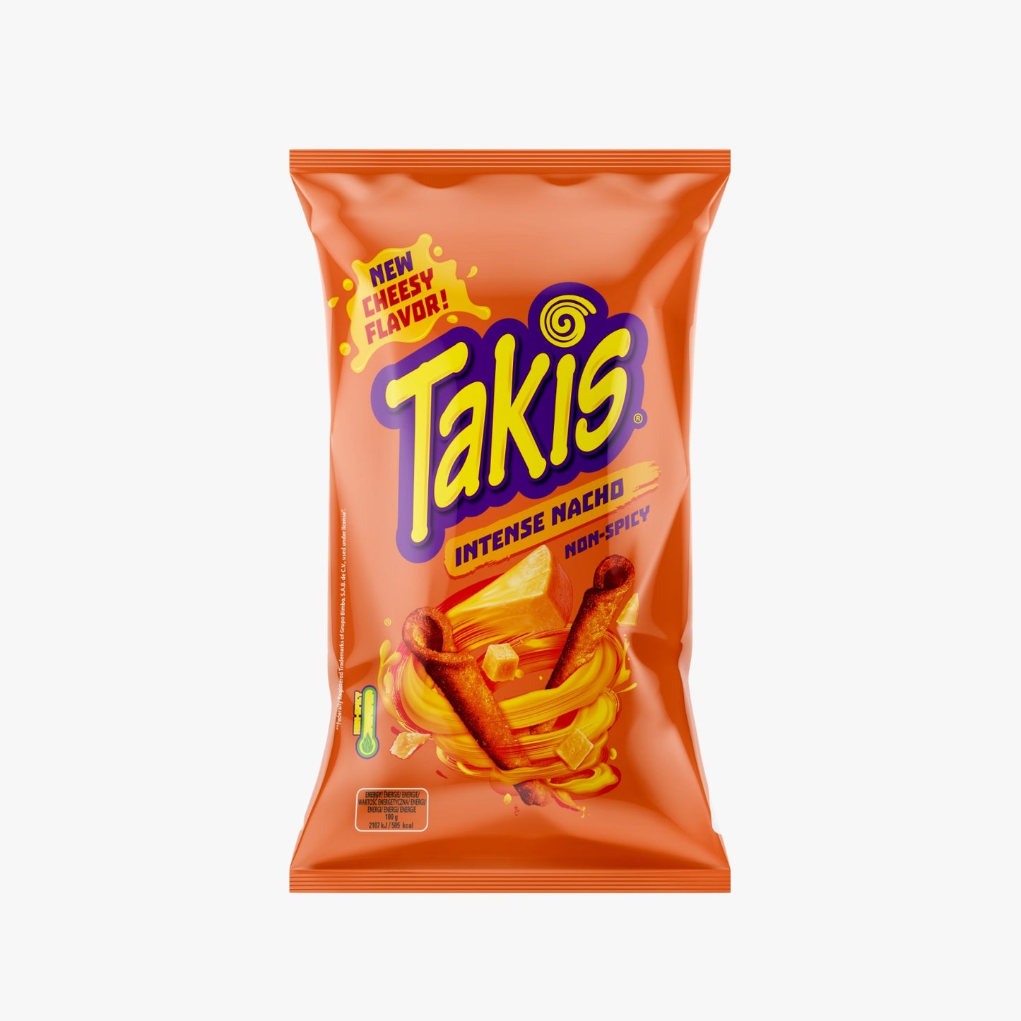 Takis Intense Nacho Non-Spicy New Cheesy