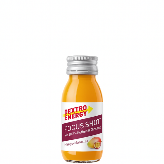 DEXTRO ENERGY Focus Shot | Fruchtig mit Koffein