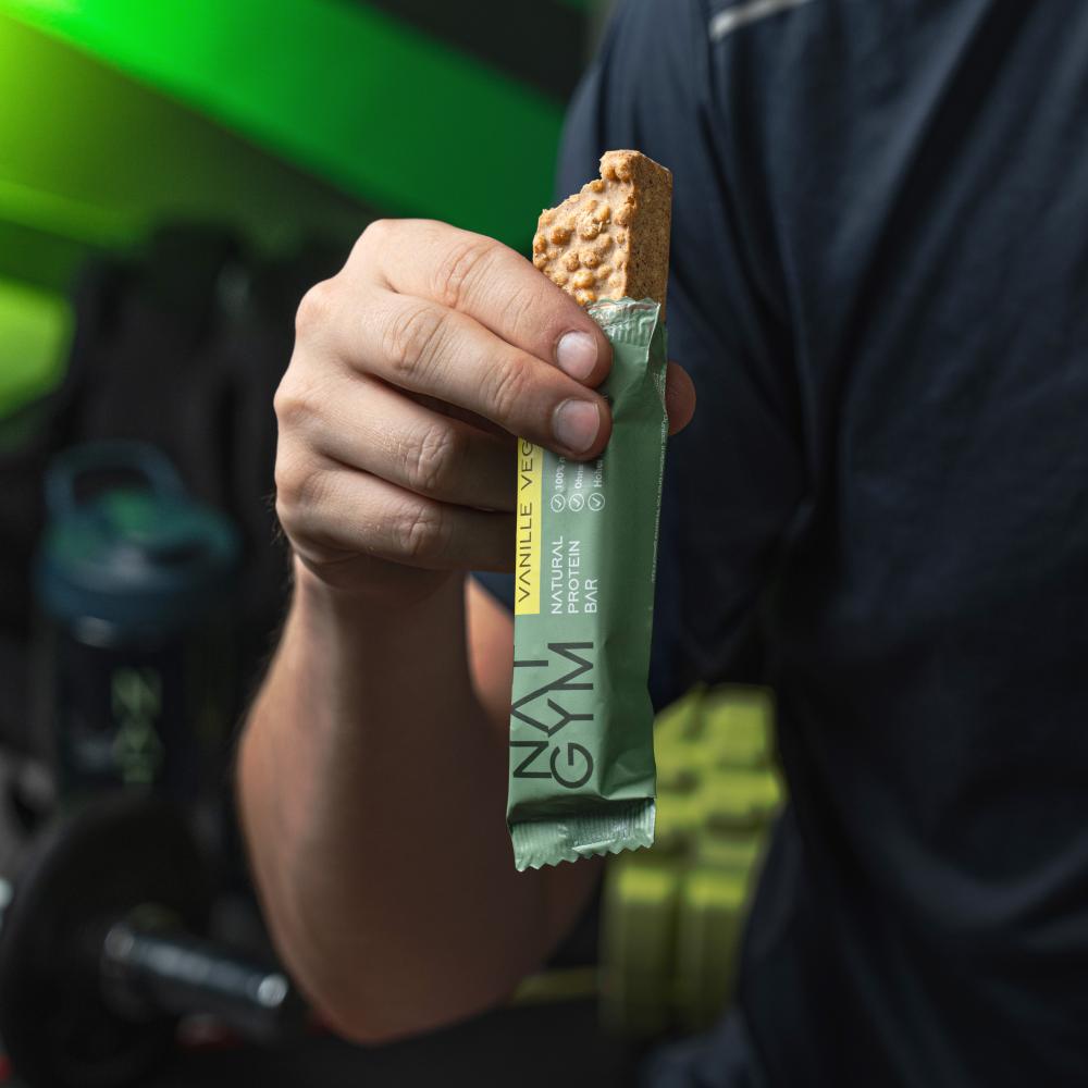 NATGYM Proteinriegel Vegan (Vanille)