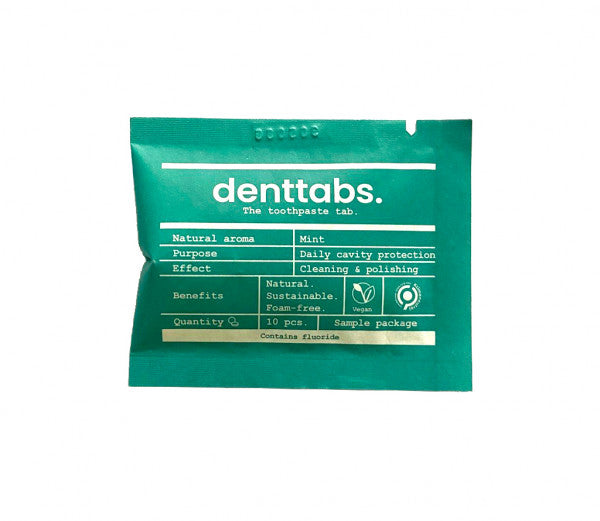 Denttabs Zahnputztabletten Sachet Mint mit Fluorid 10 Stk.