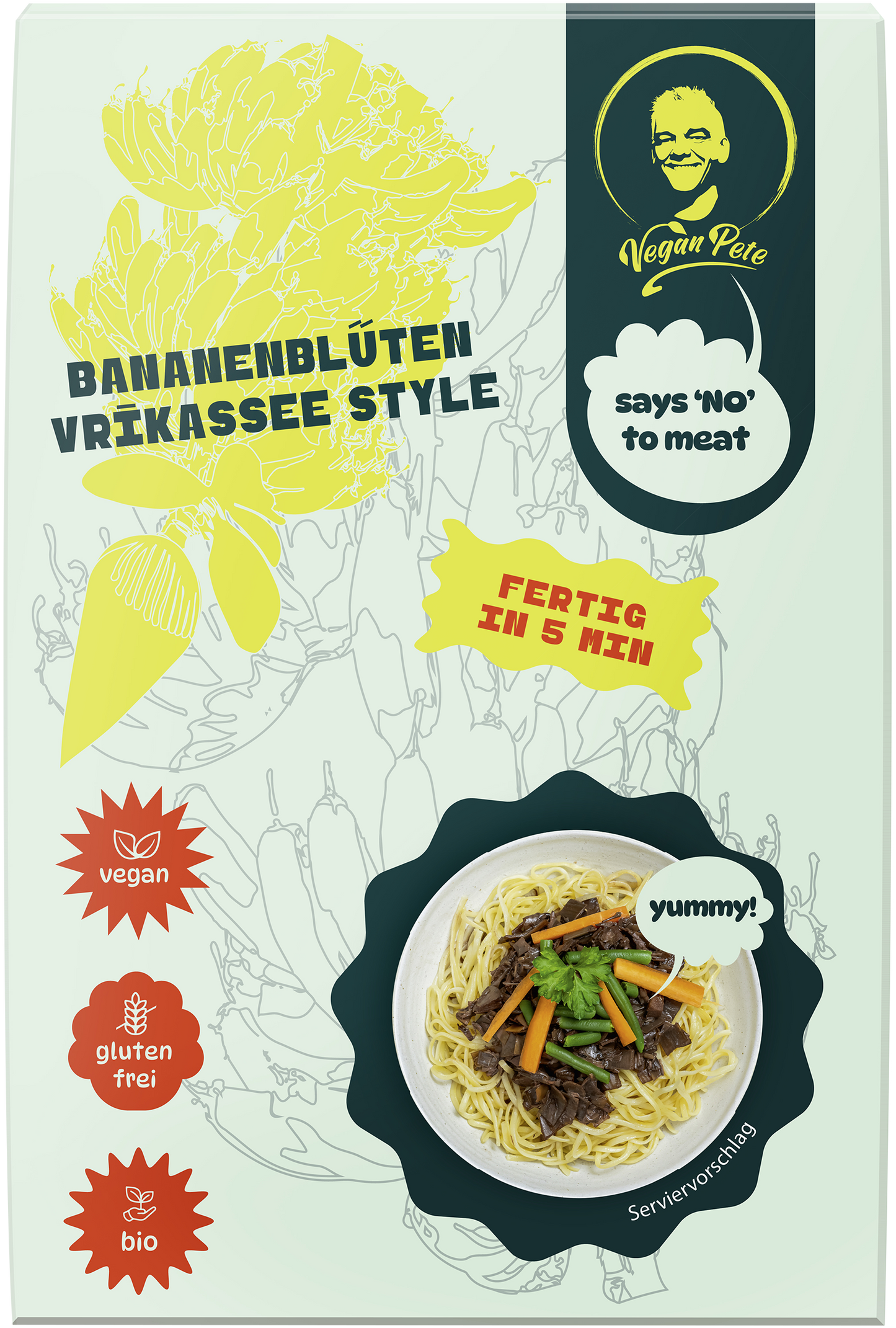 VeganPete – Bananenblüten Vrikassee Style
