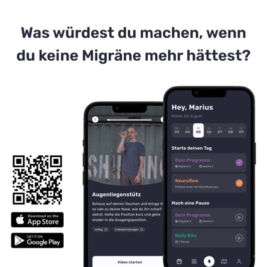 Gutscheinkarte Heyvie: Migräne - Probemonat