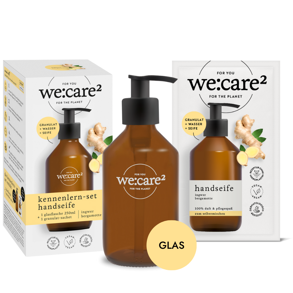 we:care² Kennenlern-Set Handseife Ingwer/Bergamotte