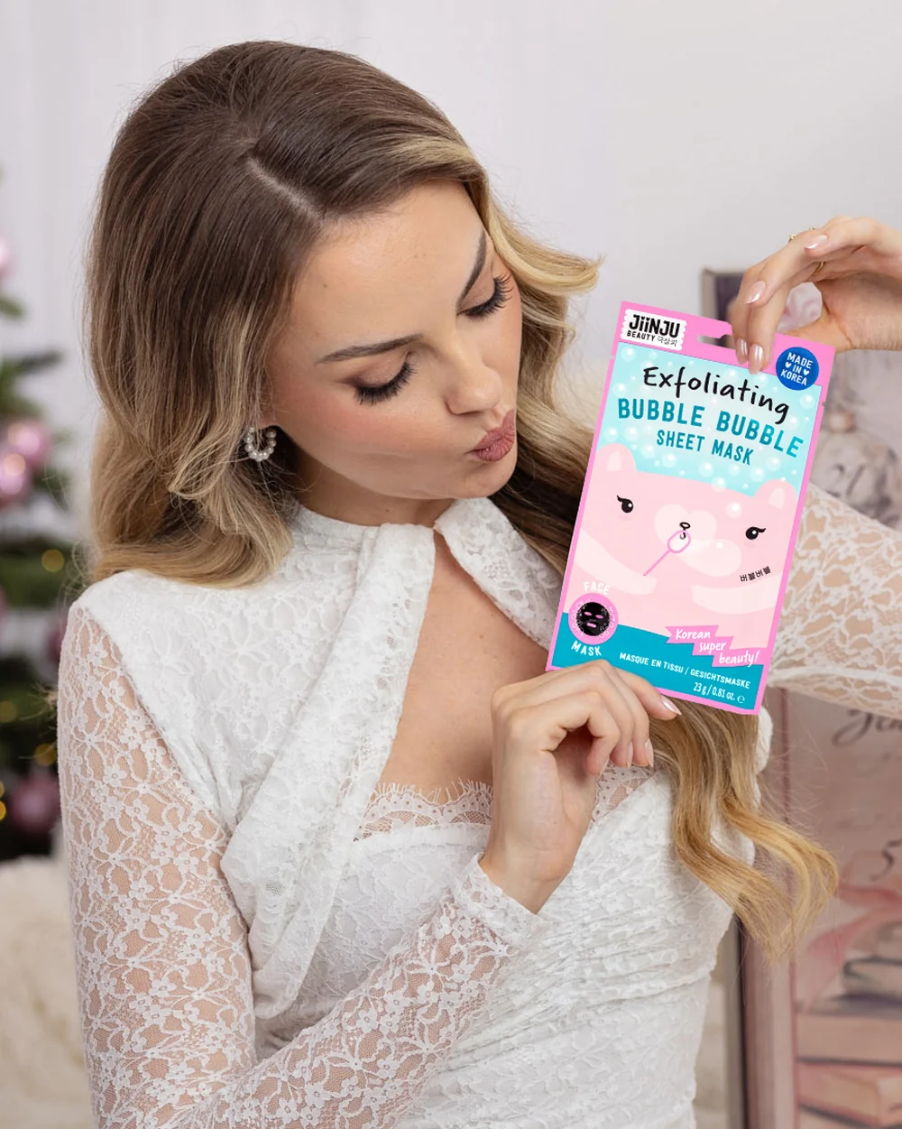 xLaeta mit JiiNJU Exfoliating Bubble Bubble Sheet Mask