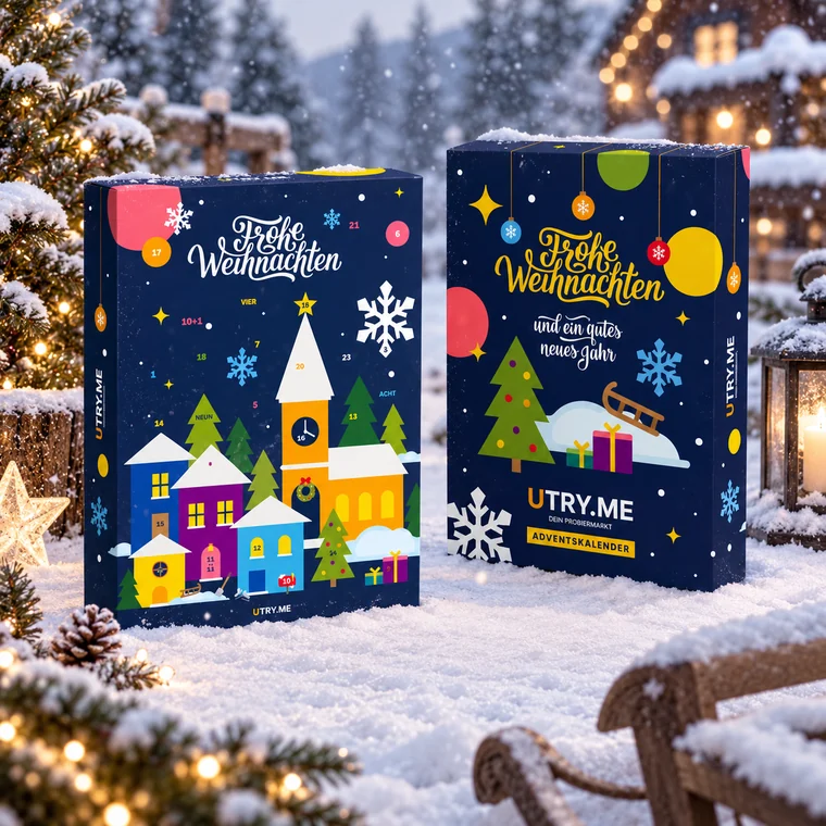 XXL-Adventskalender im Schnee