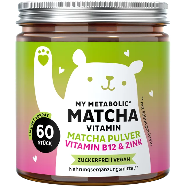 Bears with Benefits My Metabolic Matcha, Dose mit 60 Stück