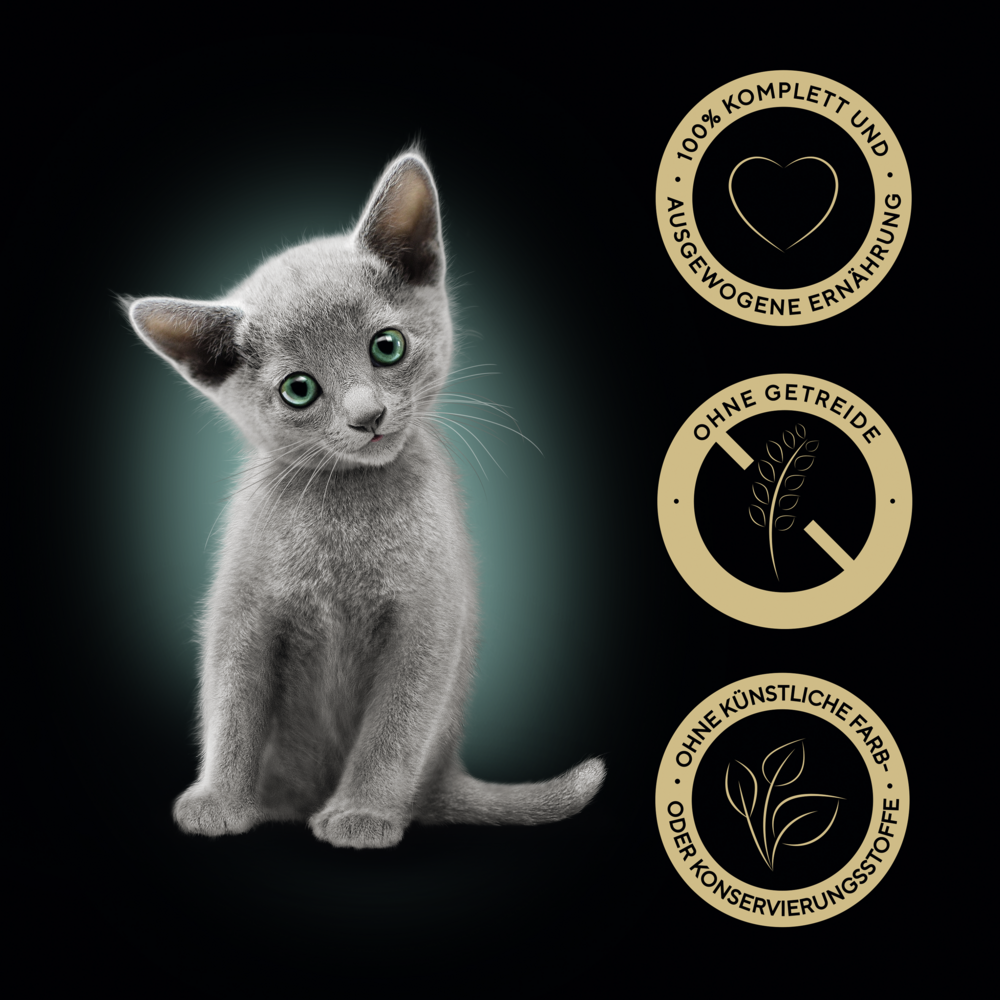 SHEBA® Portionsbeutel Kitten in Sauce mit Huhn 85g - 4er Set