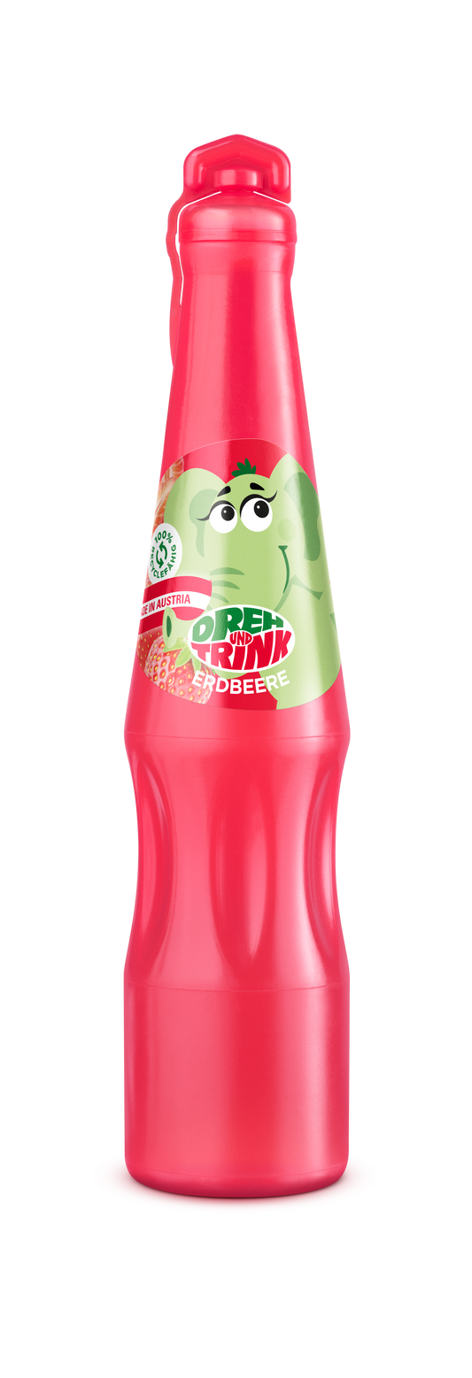 Dreh und Trink Erdbeere