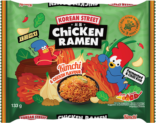 Instantnudeln, Kimchi & Chicken Flavour