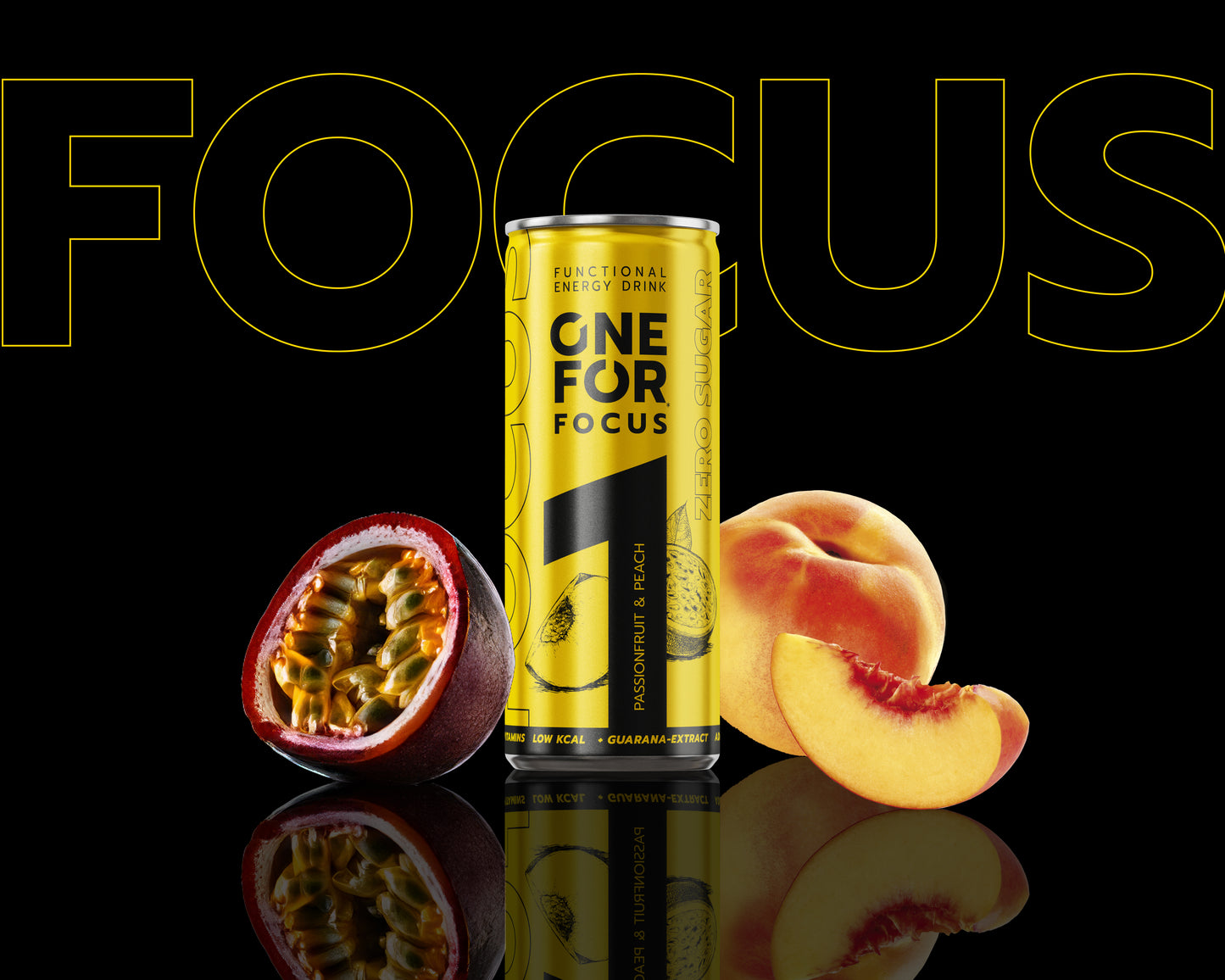 ONE FOR Focus Passionfruit & Peach