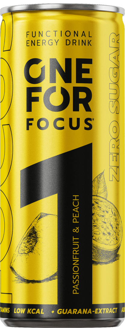 ONE FOR Focus Passionfruit & Peach