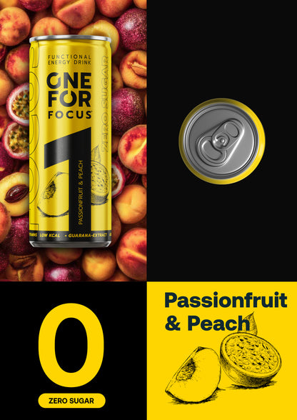 ONE FOR Focus Passionfruit & Peach