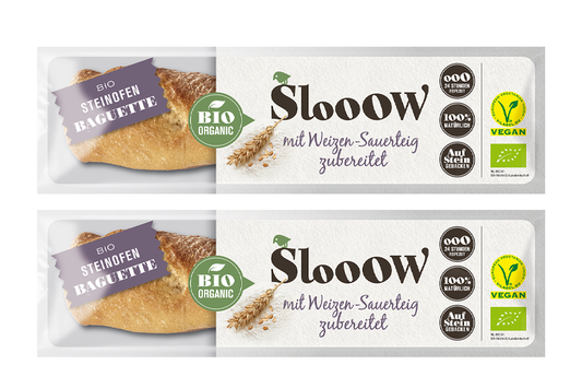 SlooOW Bio Steinofenbaguette 2 Stück