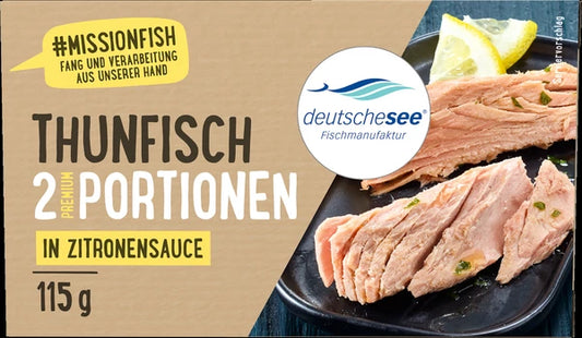Thunfisch-Filets in Zitronensauce