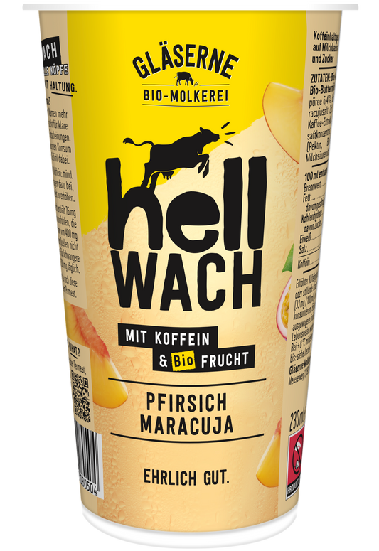 Gläserne Bio- Molkerei  - hellWACH Pfirsich Maracuja
