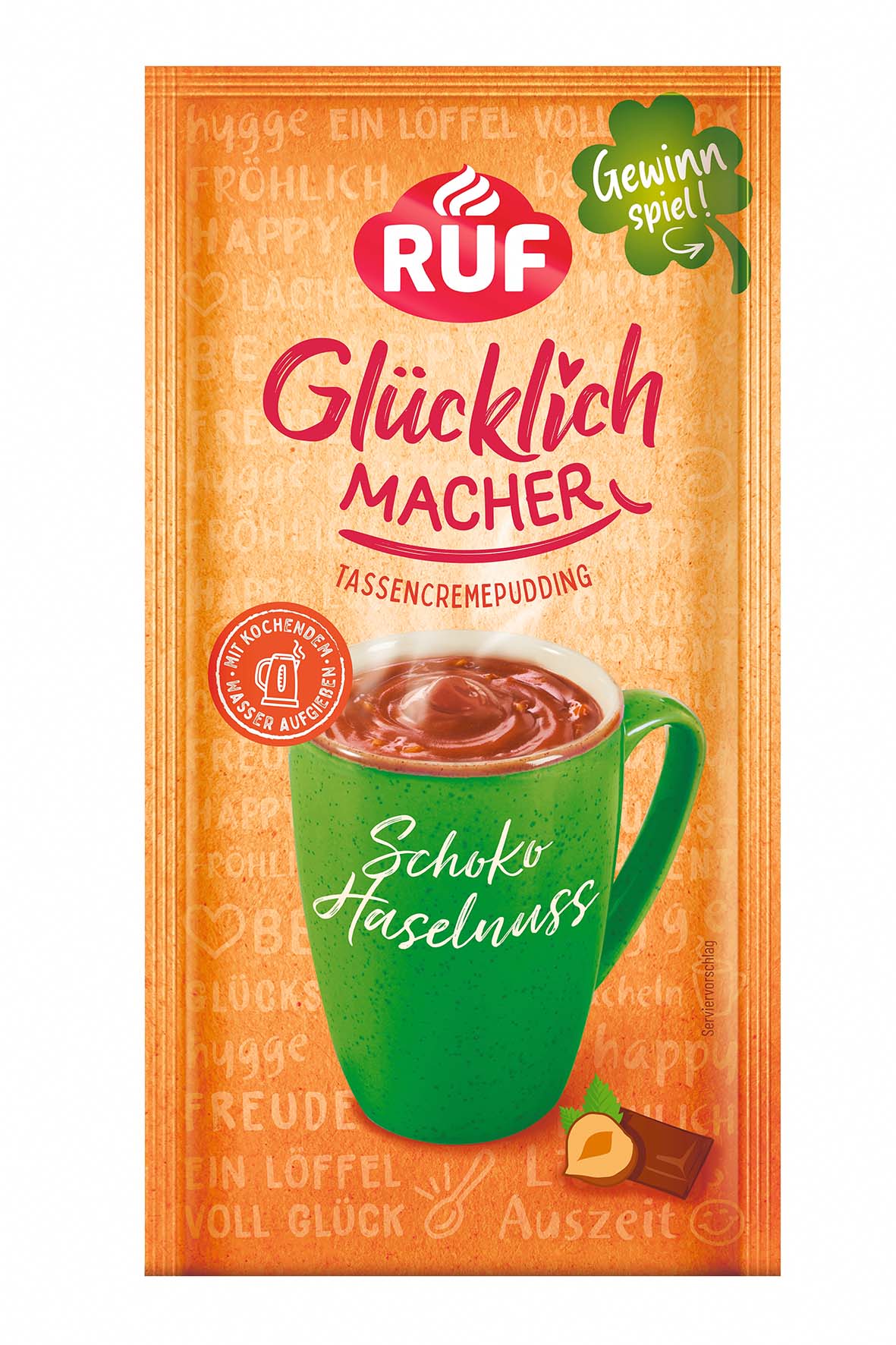 RUF Glücklichmacher Tassenpudding Schoko Haselnuss