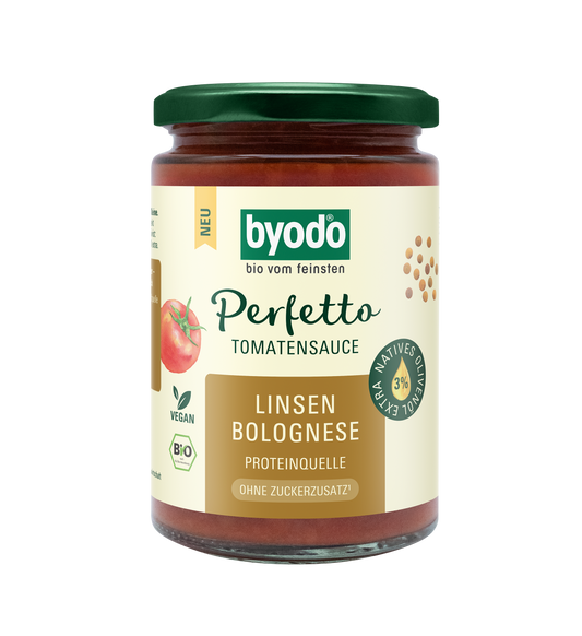 Byodo Perfetto Tomatensauce Linsenbolognese