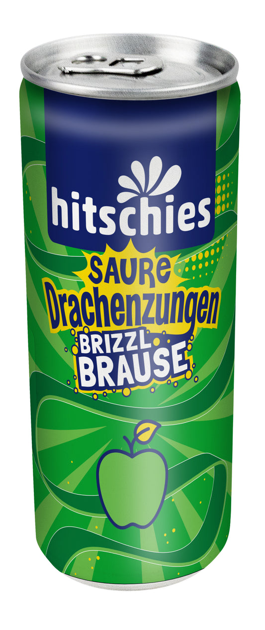 Hitschies Saure Drachenzungen brizzl Brause Apfel 0,25l