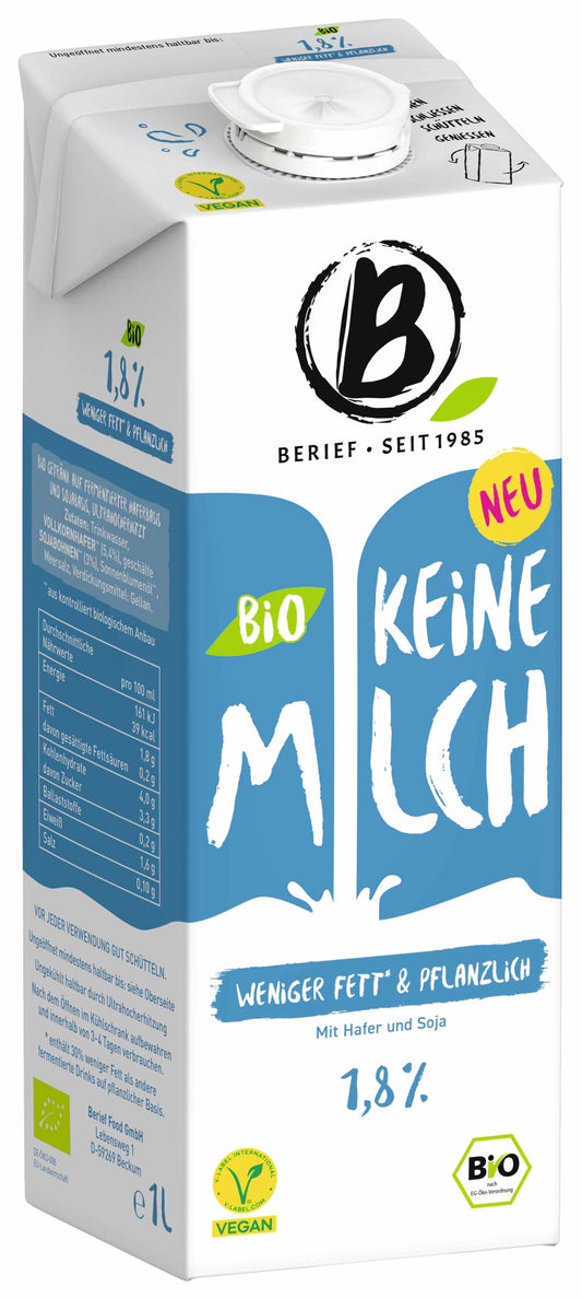 Berief Bio Vegane Milch 1,8%