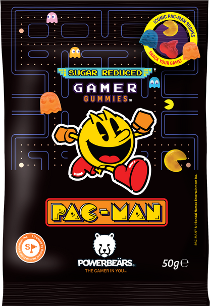 Pac-Man Gummies, sugar reduced 50g