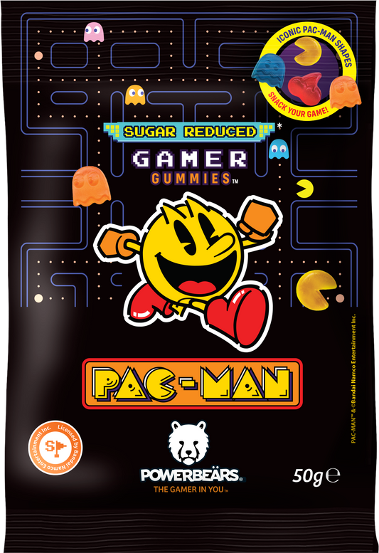 Pac-Man Gummies, sugar reduced 50g