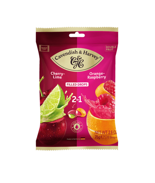 C&H Double Fruit Mixbag – Cherry-Lime & Orange-Raspberry 75g