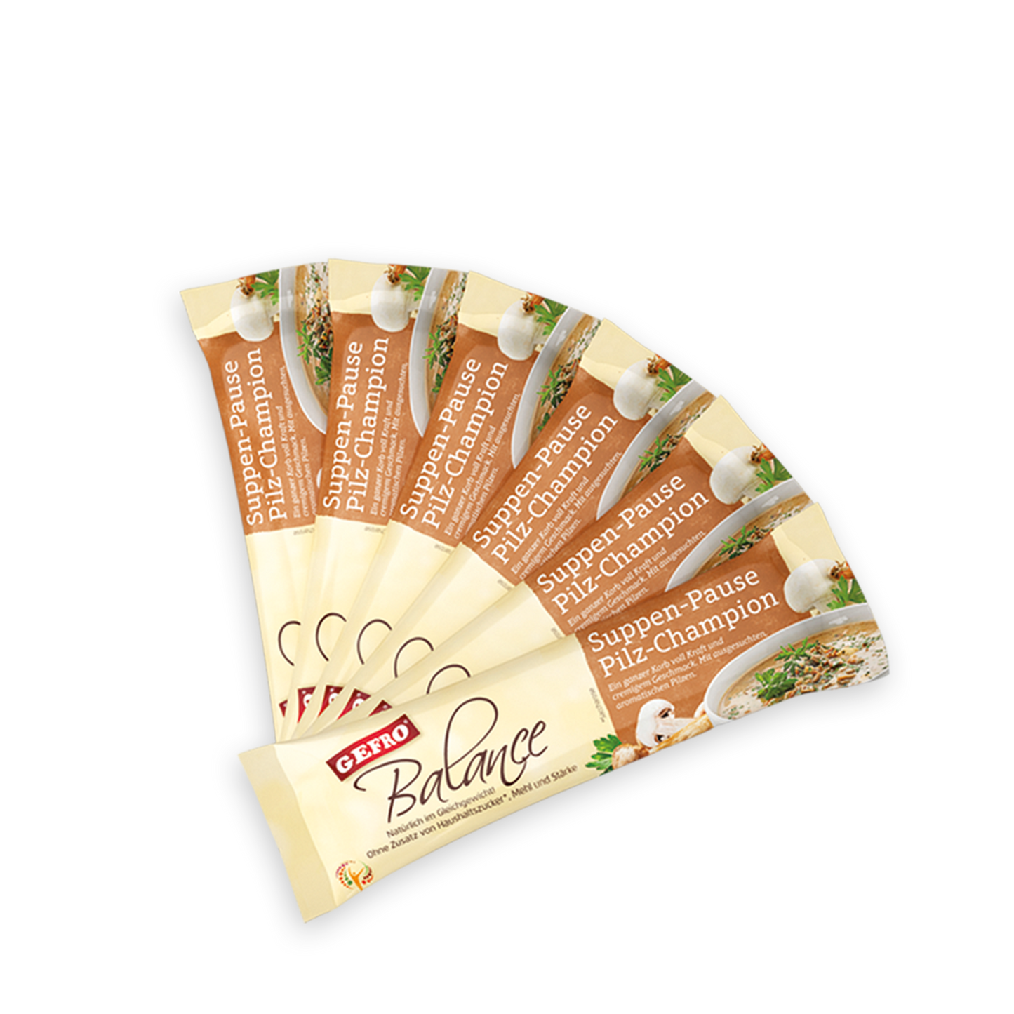 GEFRO, Suppen-Pause Pilz-Champion 6er Set