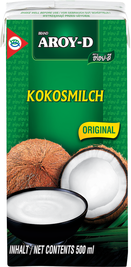 Aroy-D Kokosmilch, Fettgehalt: ca. 17% - 19%