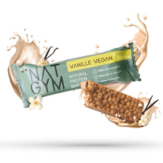 NATGYM Proteinriegel Vegan (Vanille)