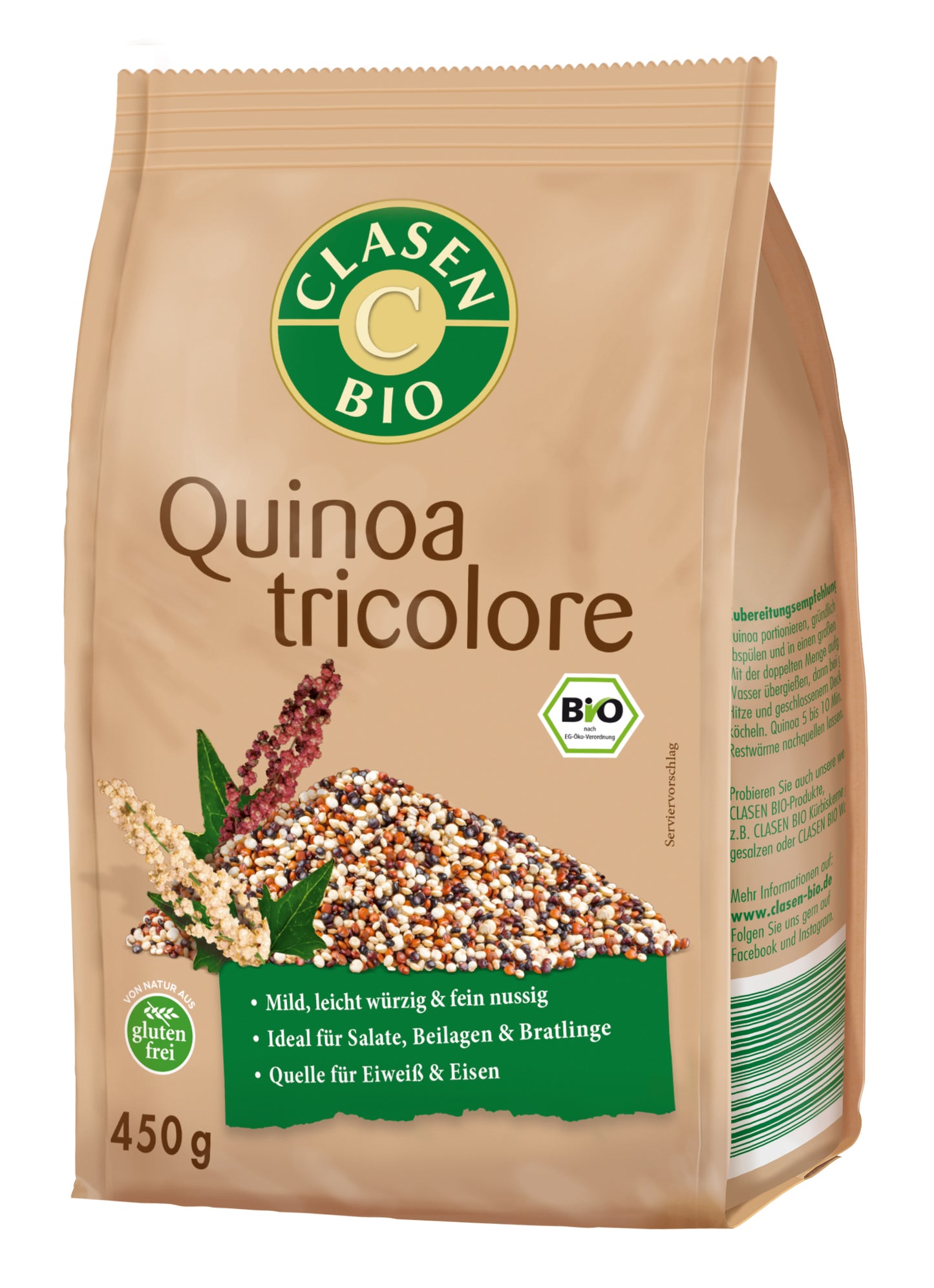 CLASEN BIO Quinoa tricolore 450 g