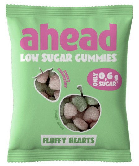 Ahead Fluffy Hearts Gummies Low Sugar 50g