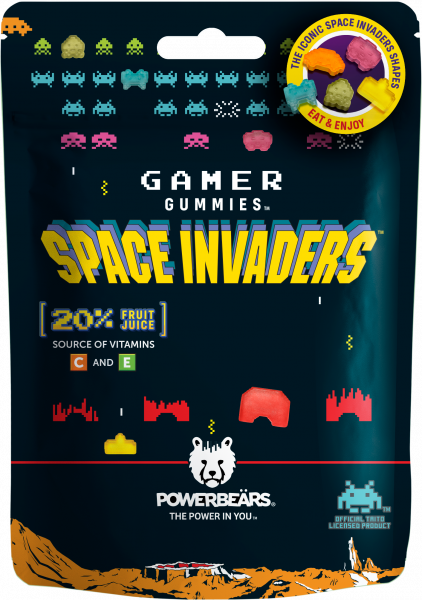 Powerbeärs SPACE INVADERS gamer gummies