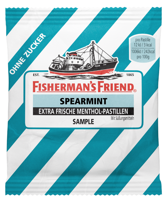 Fisherman's Friend Spearmint ohne Zucker 5er Sample
