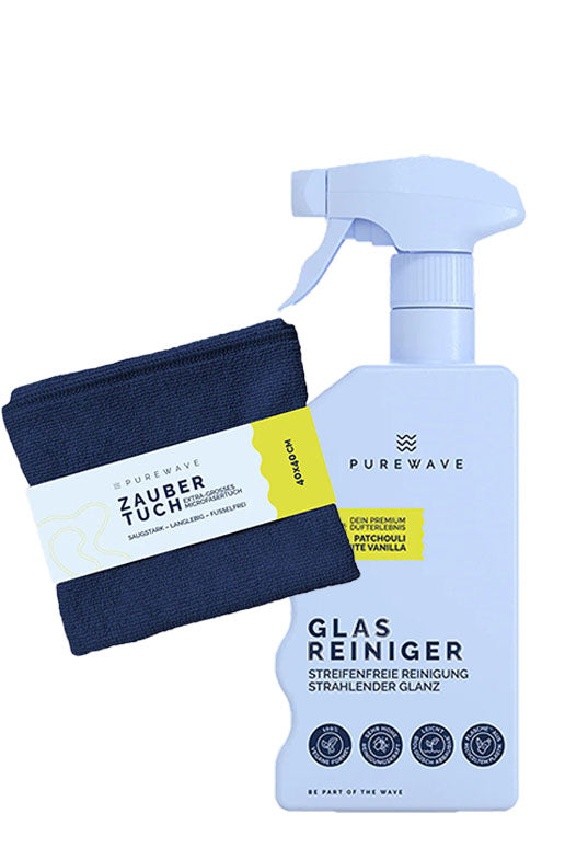 Purewave Glasreiniger + Zaubertuch