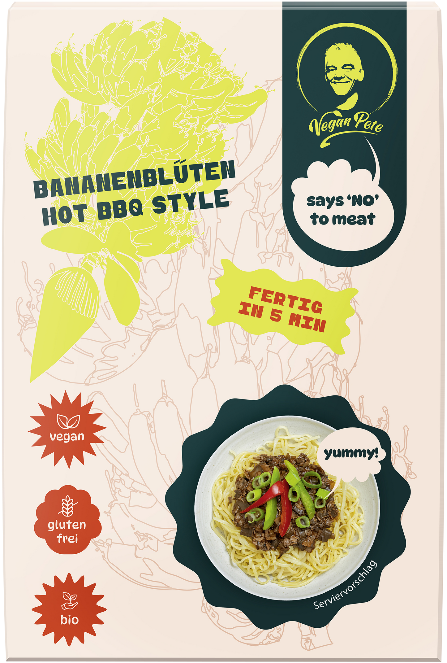 VeganPete – Bananenblüten Hot BBQ Style