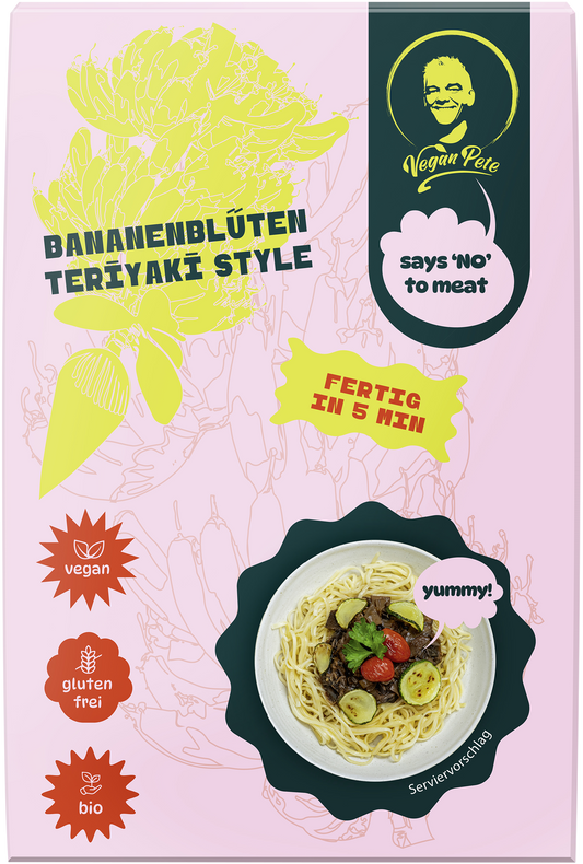 VeganPete – Bananenblüten Teriyaki Style