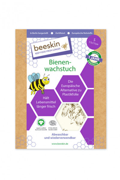 beeskin Bienenwachstücher - Größe S 17x17 cm