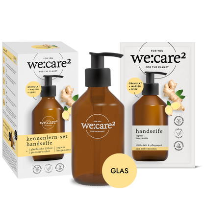 we:care² Kennenlern-Set Handseife Ingwer/Bergamotte