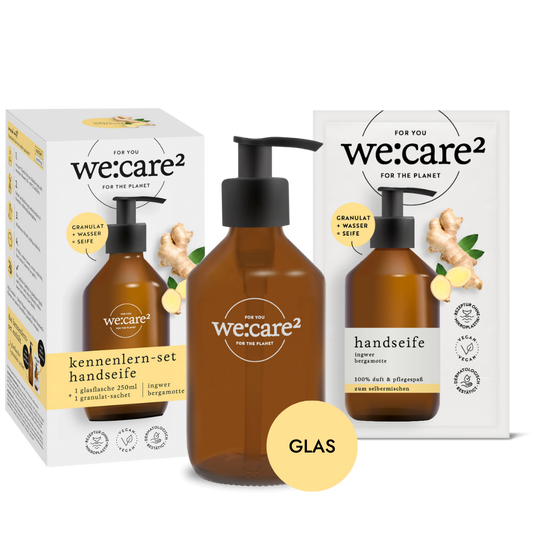 we:care² Kennenlern-Set Handseife Ingwer/Bergamotte