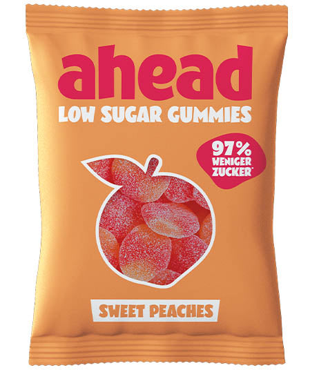 Ahead Sweet Peaches Gummies Low Sugar 50g