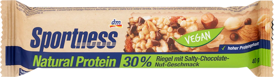 sportness Proteinriegel 30% Natural Protein, Salty Chocolate Nut