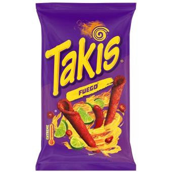 TAKIS Fuego Gerollte Maischips mit Chili-Limetten-Geschmack
