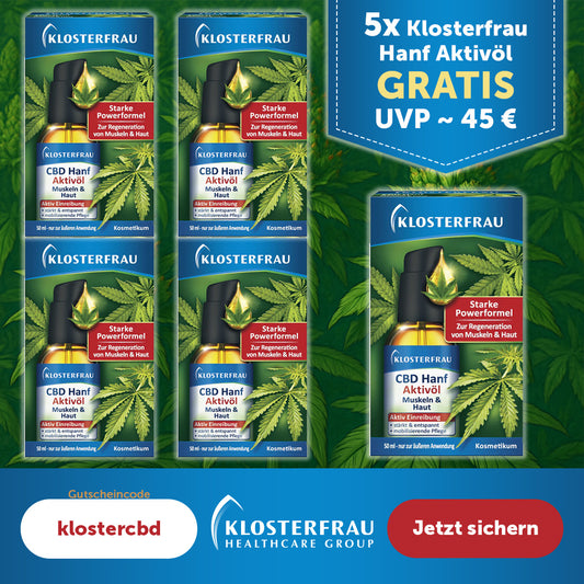 5x Klosterfrau Hanf Aktivöl