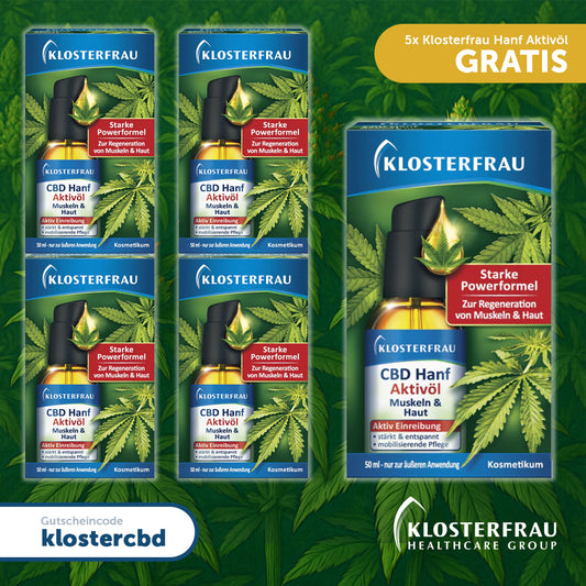 5x Klosterfrau Hanf Aktivöl