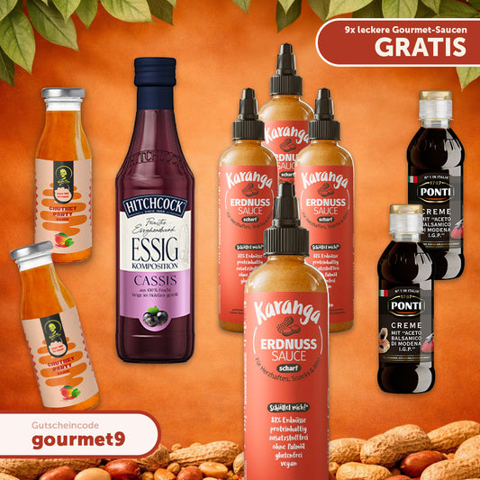 Gourmet-Saucen & Erdnuss-Mix